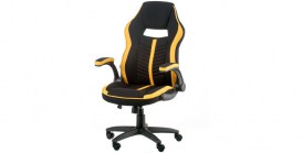 Кресло Prime black/yellow (E5548)