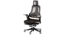 Кресло Special4You WAU BLACK FABRIC, CHARCOAL NETWORK (E0789)