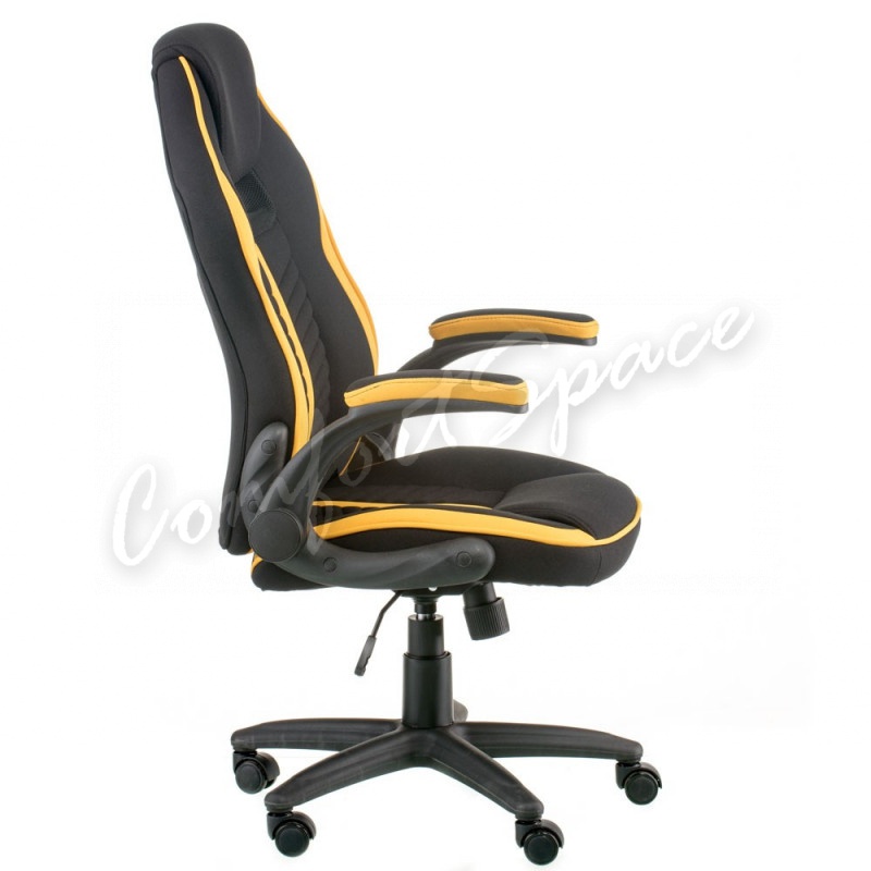 Кресло Prime black/yellow (E5548)