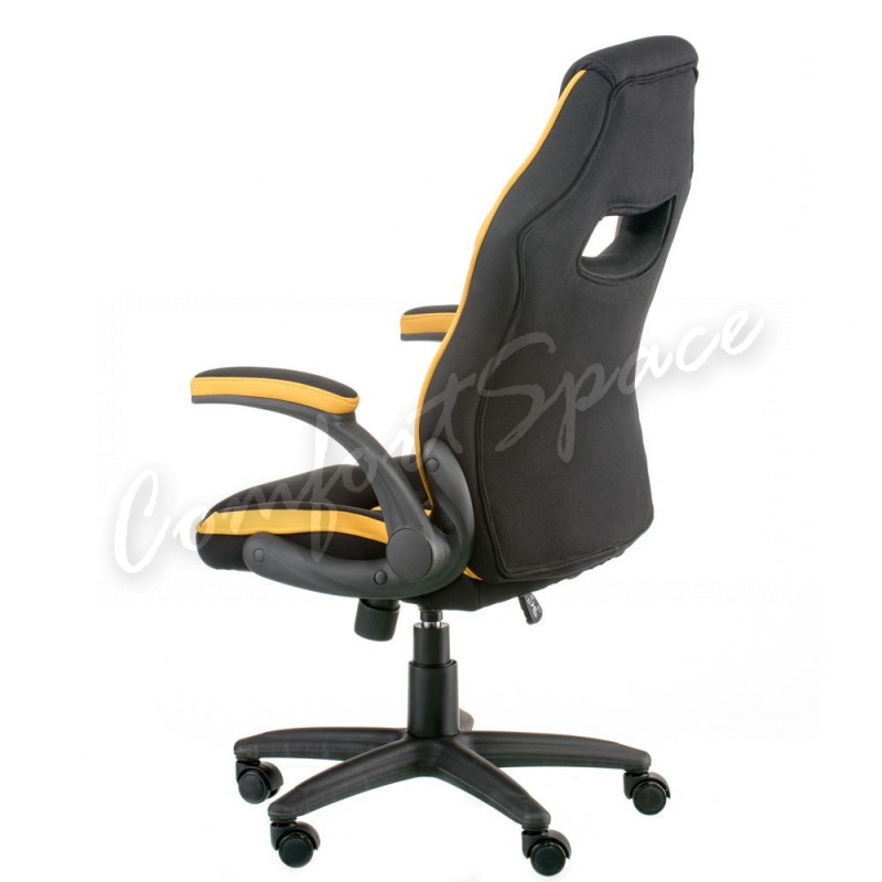Кресло Prime black/yellow (E5548)