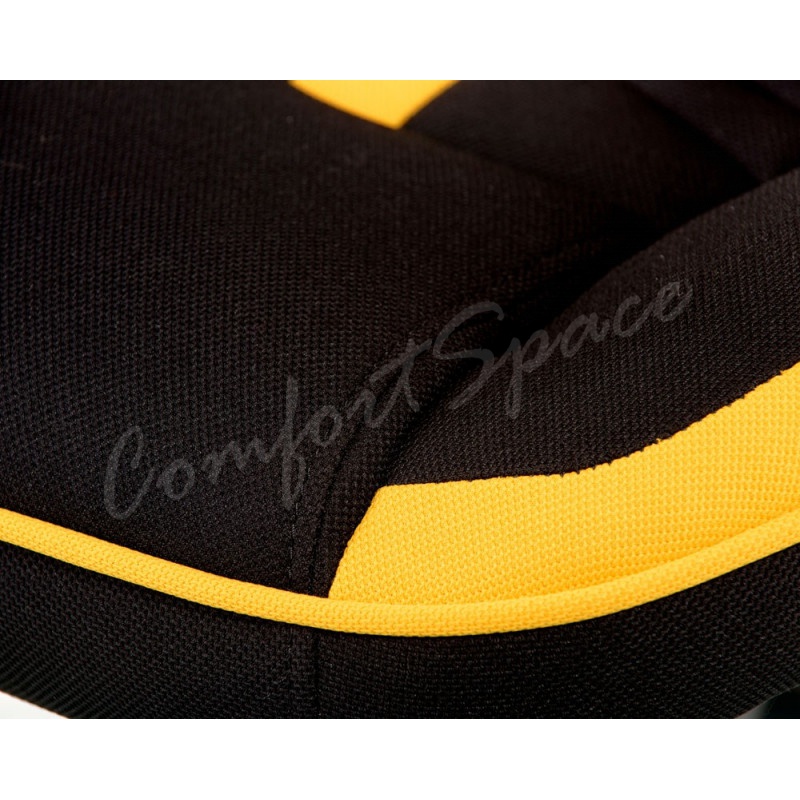 Кресло Prime black/yellow (E5548)