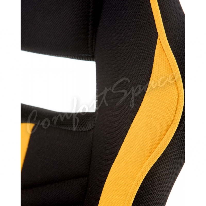 Кресло Prime black/yellow (E5548)