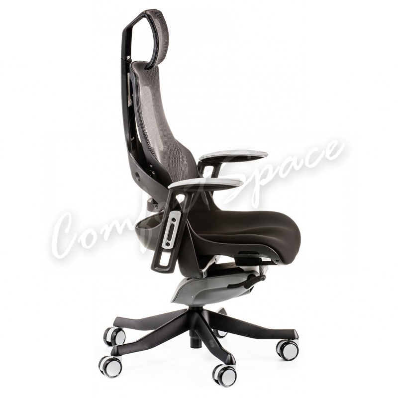 Кресло Special4You WAU BLACK FABRIC, CHARCOAL NETWORK (E0789)