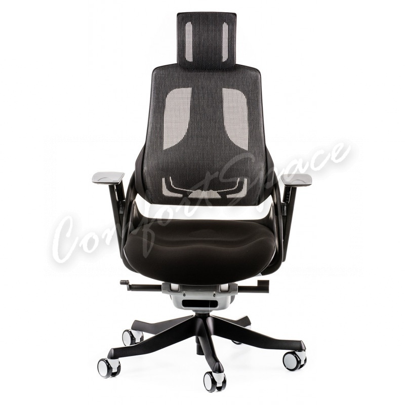 Кресло Special4You WAU BLACK FABRIC, CHARCOAL NETWORK (E0789)