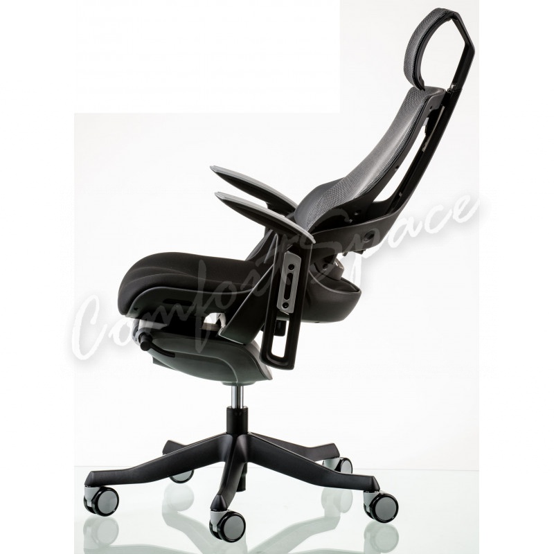 Кресло Special4You WAU BLACK FABRIC, CHARCOAL NETWORK (E0789)