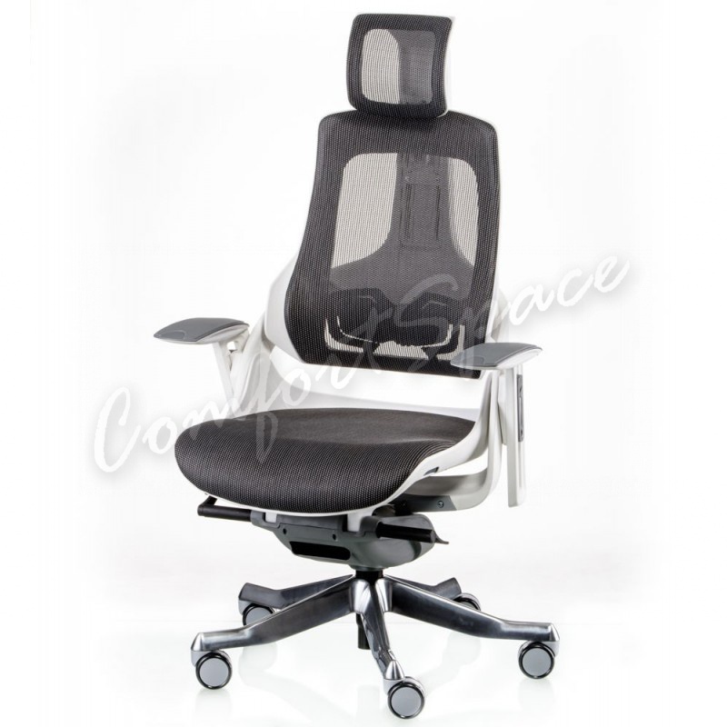Кресло WAU CHARCOAL NETWORK WHITE (E5319)
